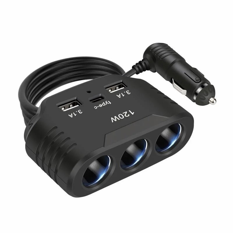 120W Car Charger Splitter
